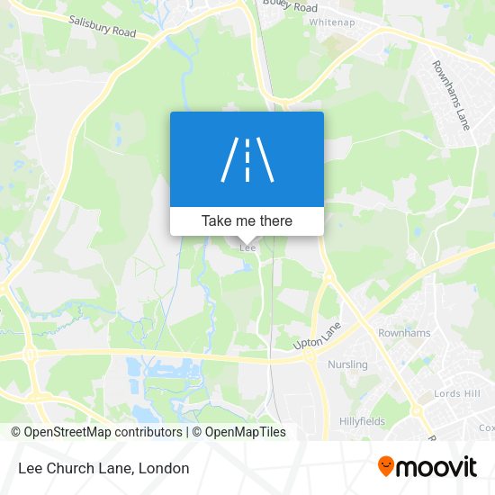 Lee Church Lane map