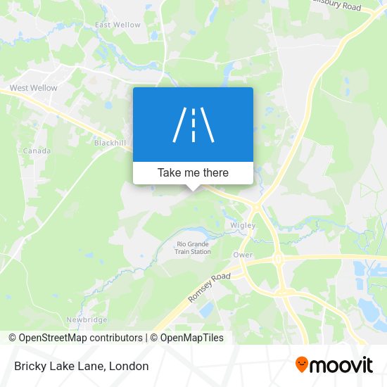 Bricky Lake Lane map