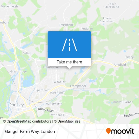 Ganger Farm Way map