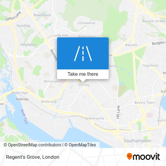 Regent's Grove map