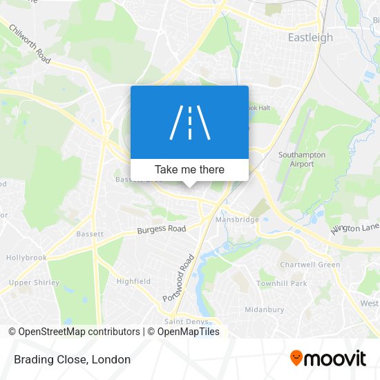 Brading Close map