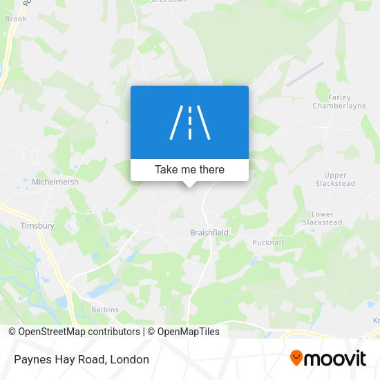 Paynes Hay Road map