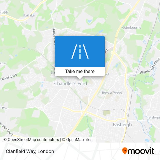 Clanfield Way map