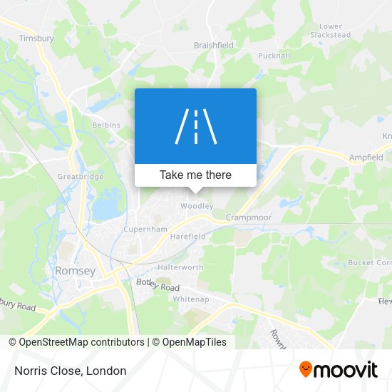 Norris Close map