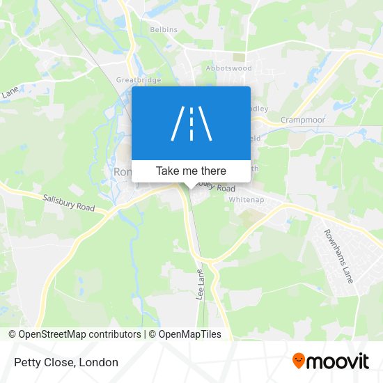 Petty Close map