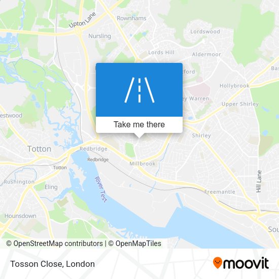 Tosson Close map