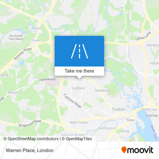 Warren Place map