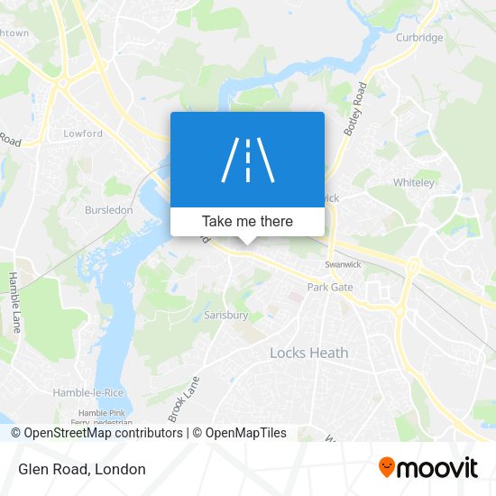 Glen Road map