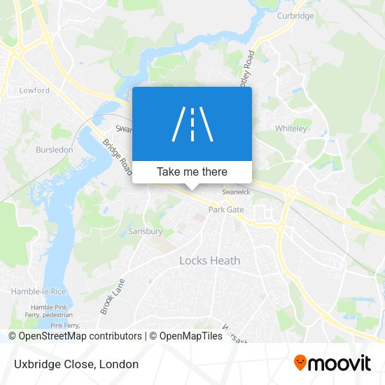Uxbridge Close map