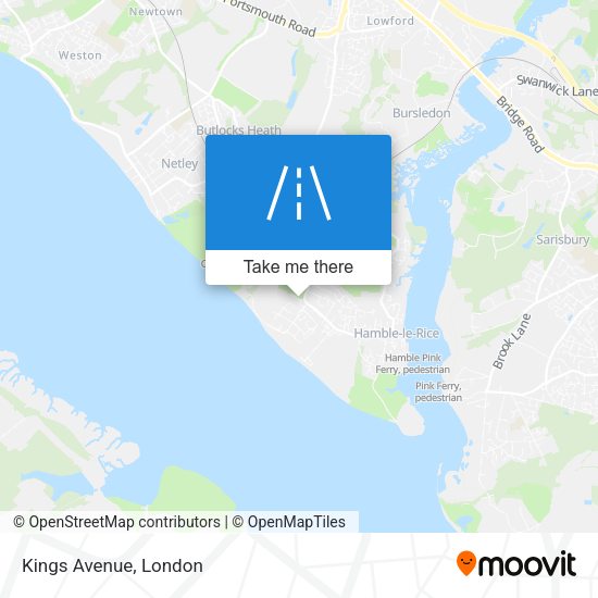 Kings Avenue map