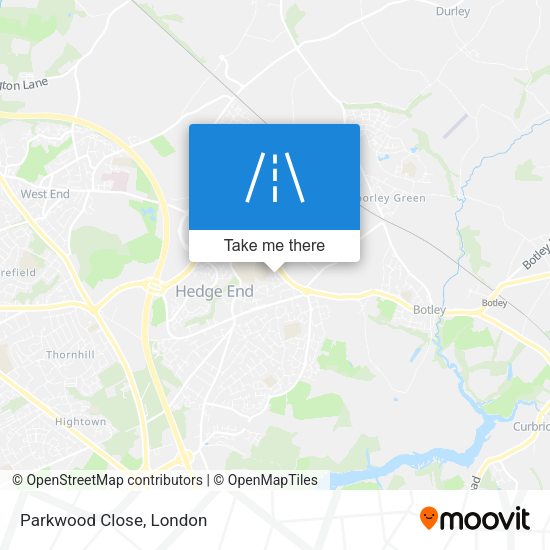 Parkwood Close map