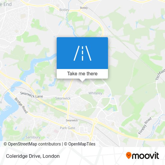 Coleridge Drive map