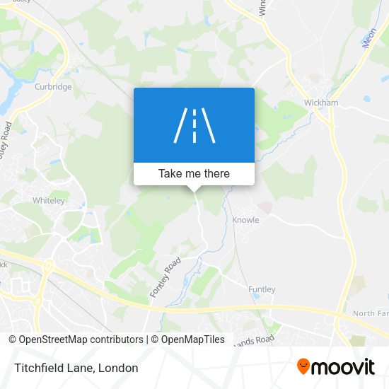 Titchfield Lane map