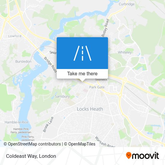 Coldeast Way map