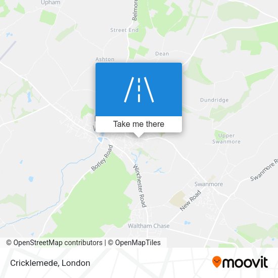 Cricklemede map