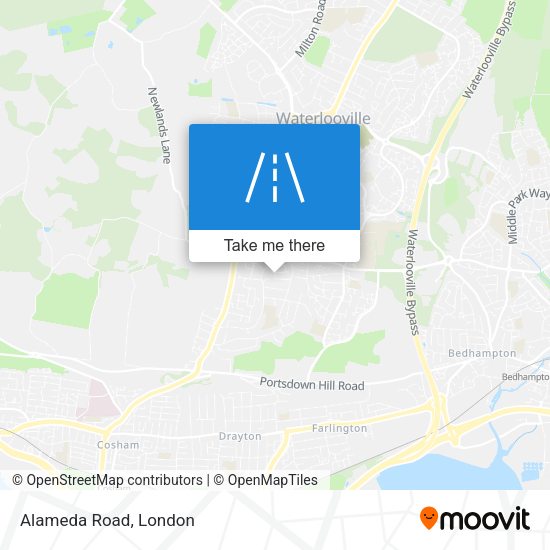 Alameda Road map
