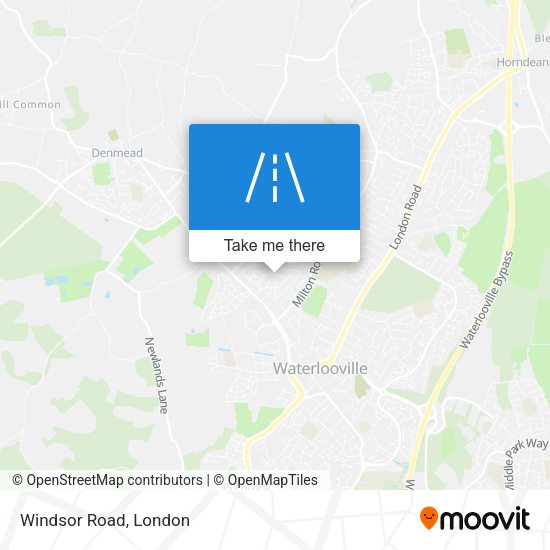 Windsor Road map