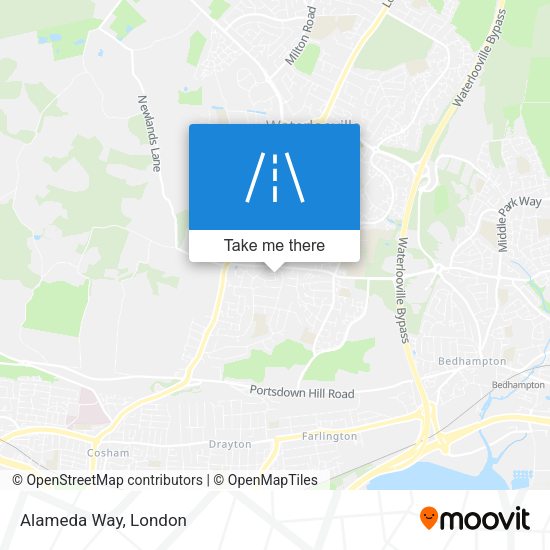 Alameda Way map