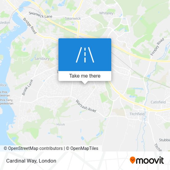 Cardinal Way map