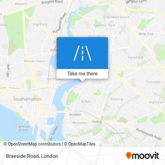 Braeside Road map