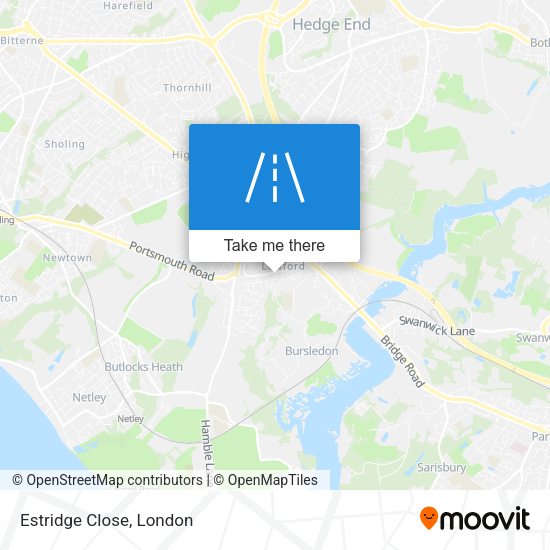 Estridge Close map