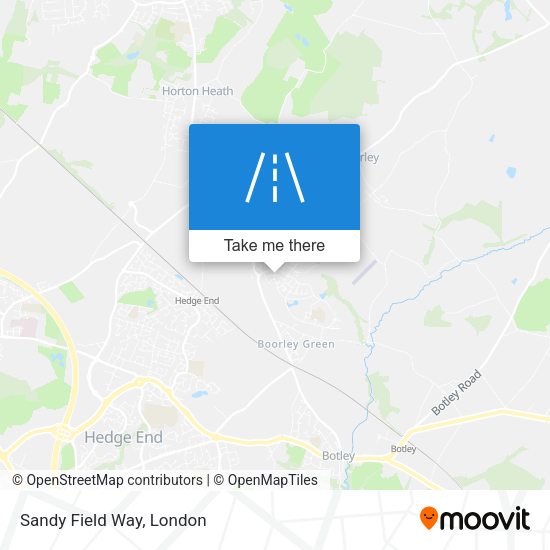 Sandy Field Way map
