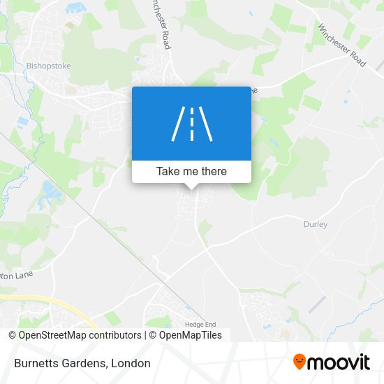 Burnetts Gardens map