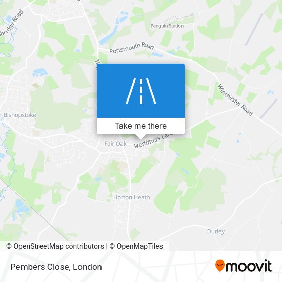 Pembers Close map