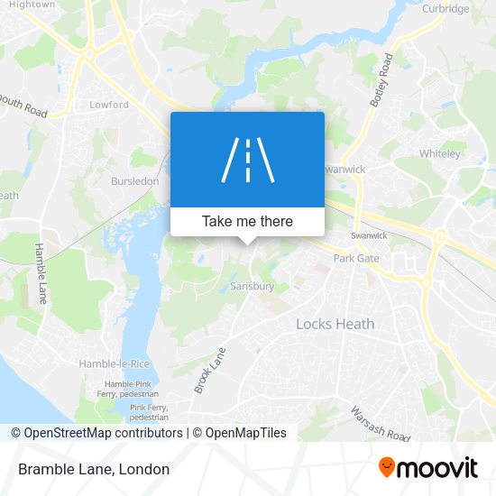 Bramble Lane map
