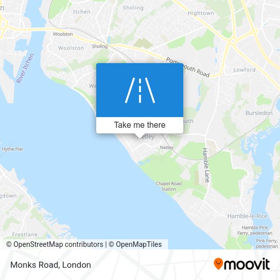Monks Road map