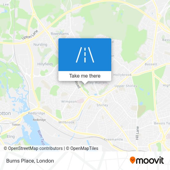 Burns Place map