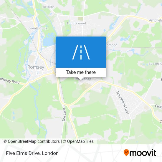 Five Elms Drive map