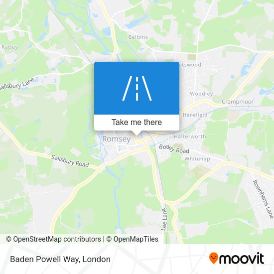 Baden Powell Way map