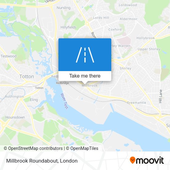 Millbrook Roundabout map