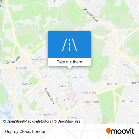 Osprey Close map