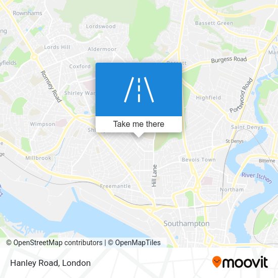 Hanley Road map