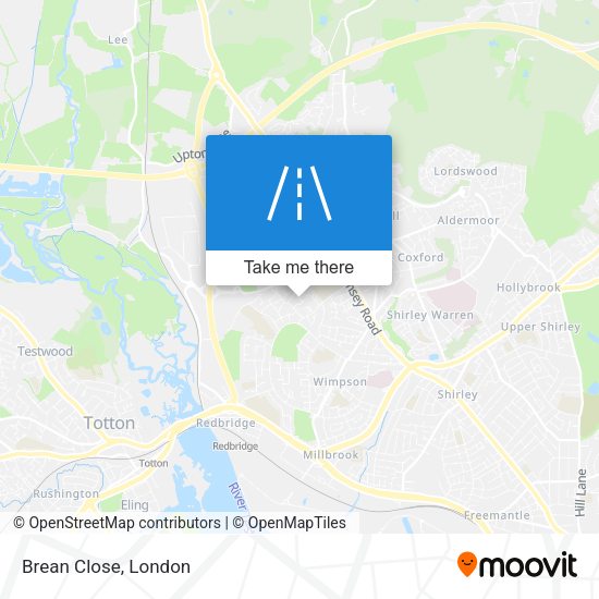 Brean Close map