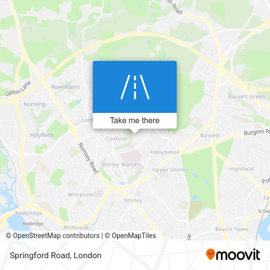 Springford Road map