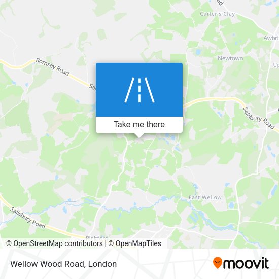 Wellow Wood Road map