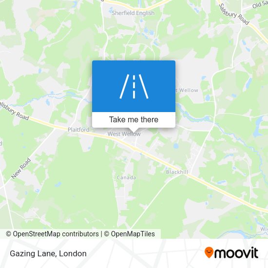 Gazing Lane map