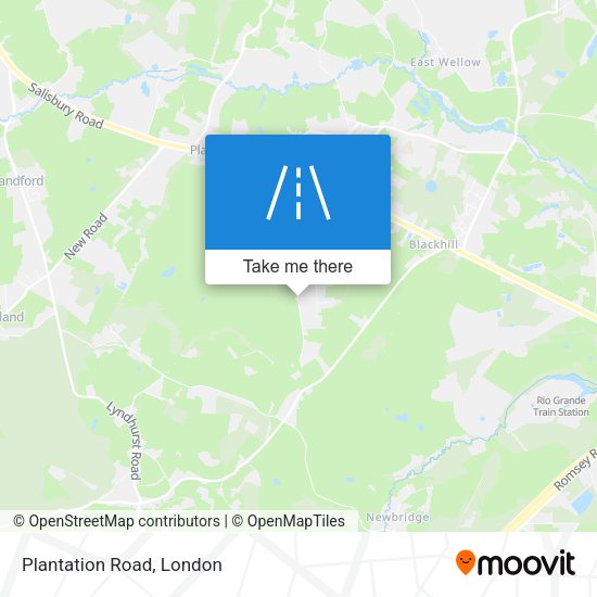 Plantation Road map