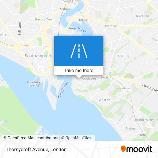 Thornycroft Avenue map