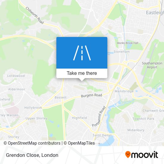 Grendon Close map