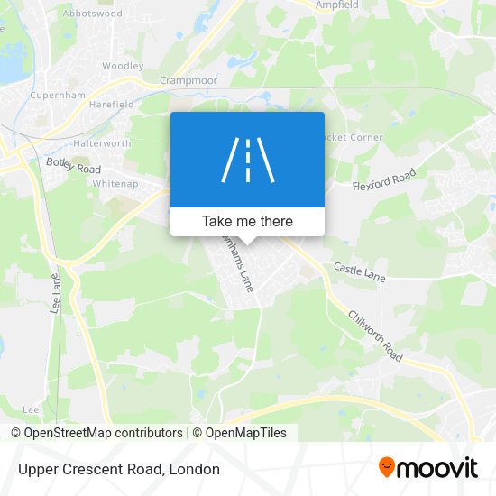 Upper Crescent Road map