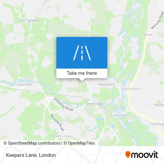Keepers Lane map