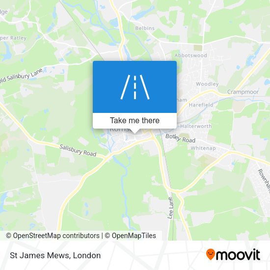 St James Mews map