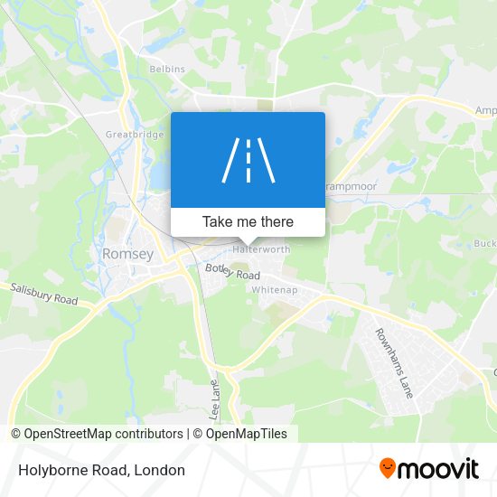 Holyborne Road map