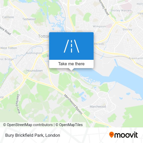 Bury Brickfield Park map