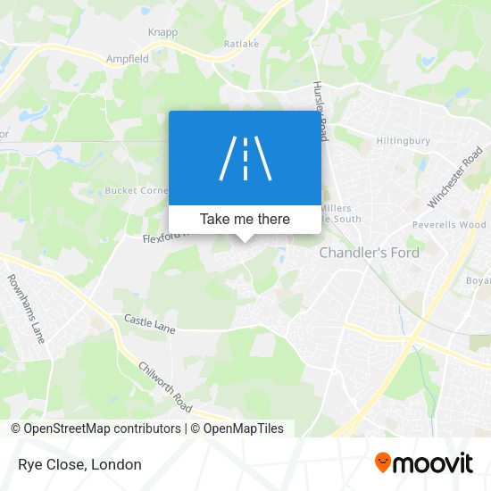 Rye Close map