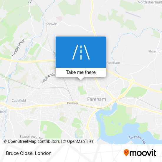 Bruce Close map